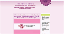 Desktop Screenshot of adoptionsweetbeginnings.com